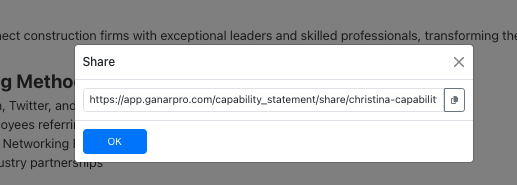 capability statement ganarpro